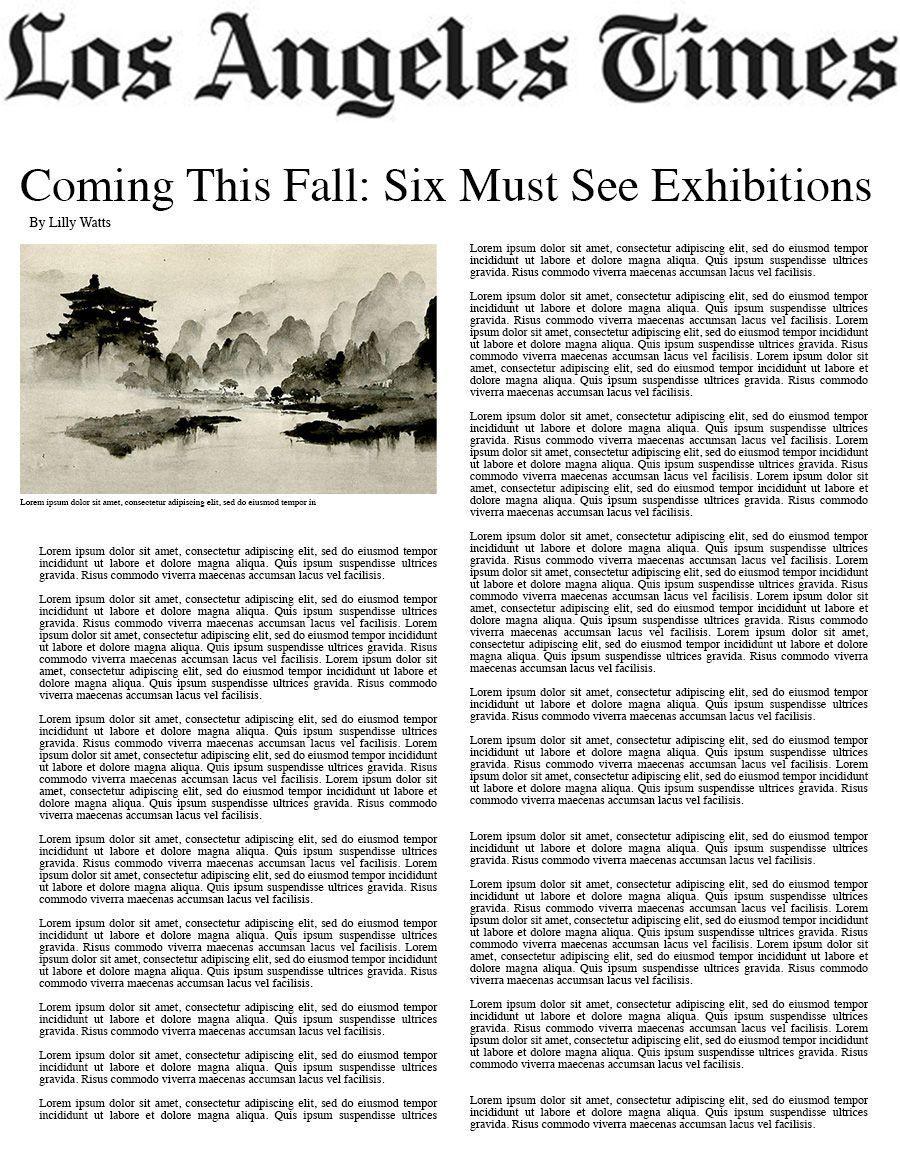 Coming This Fall: Six Must See Exhibitions 